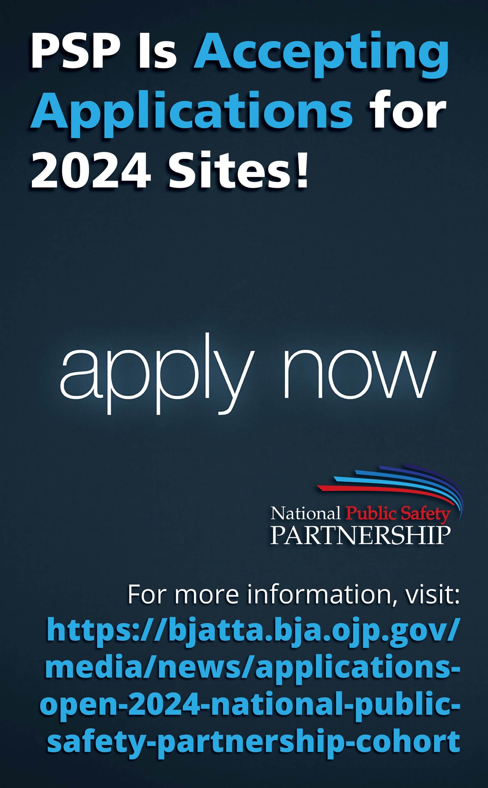 PSP is accepting applications for 2024 sites. Apply now.